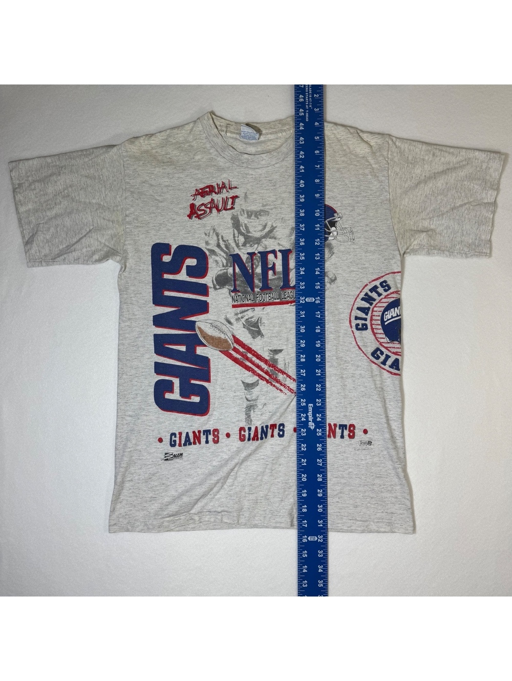 Vintage 1991 Salem NY Giants NFL Aerial Assault Tee — Sz L - Picture 7 of 8